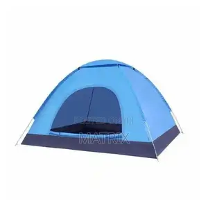 Manual Set Up Camping Tent 4 People(Not Assembled)- Multicolor