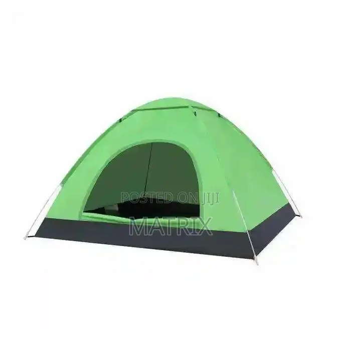 Manual Set Up Camping Tent 4 People(Not Assembled)- Multicolor