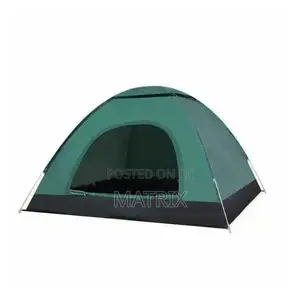 Manual Set Up Camping Tent 4 People(Not Assembled)- Multicolor