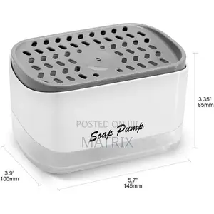 Trendy Soap Pump Dispenser Sponge Holder - Multicolor