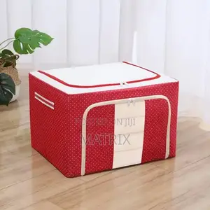 3pcs Oxford Cloth Foldable Storage Boxes (Multi - Design)-Multicolor