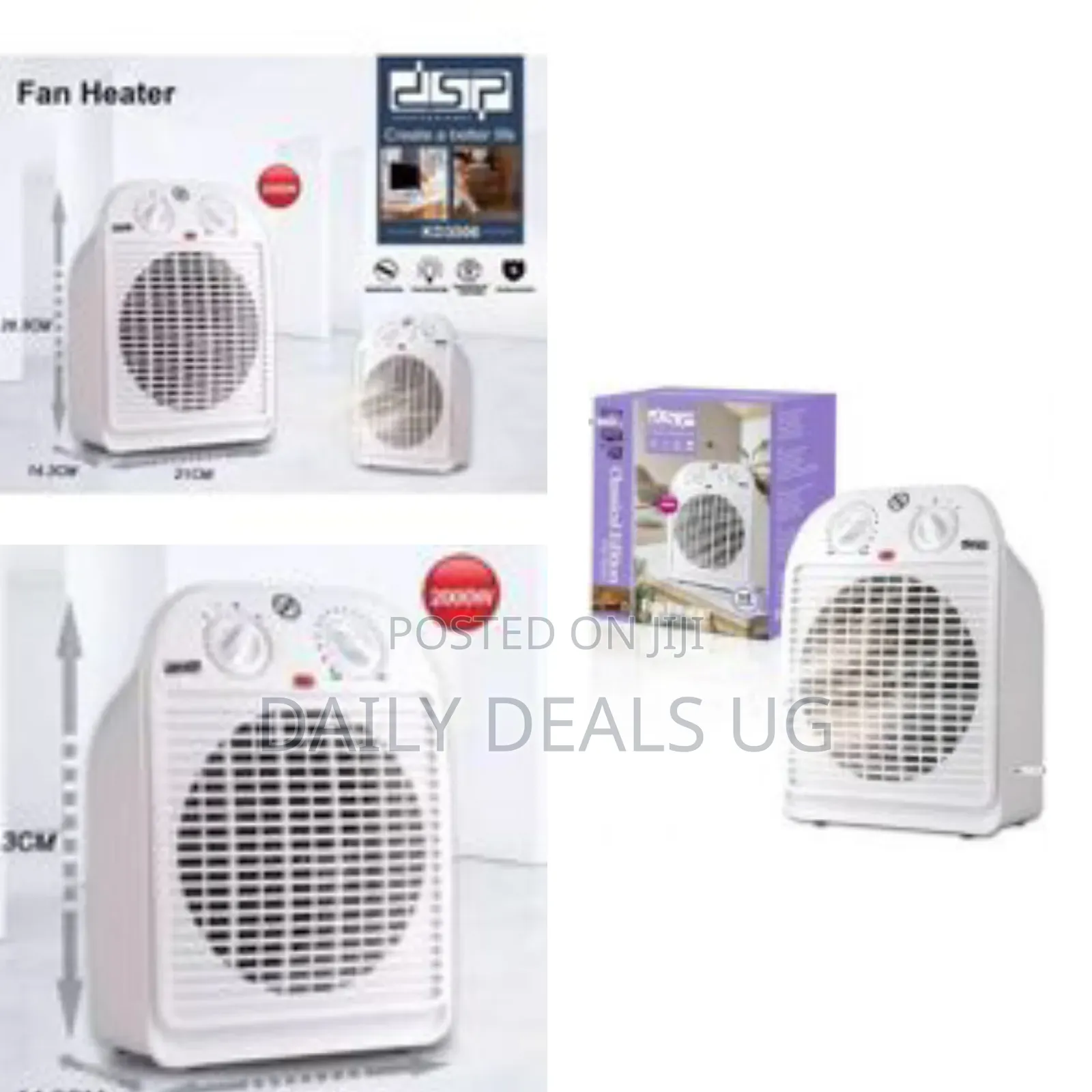 DSP Home Electric Fan Heater Mini Fan