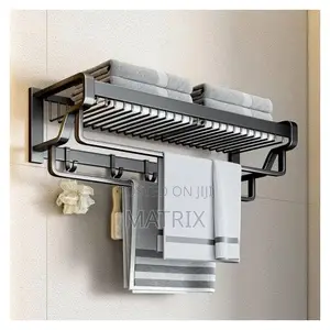 Kitchen, Bathroom Towel Rack - Grey