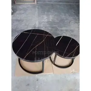 2pc Metalic Stands Living Room Centre Tables (Not Assembled)