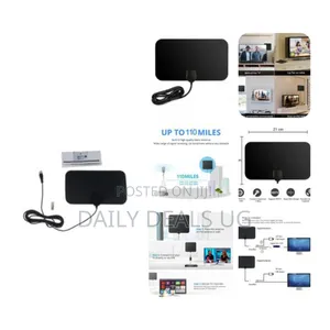 Digital Tv Antenna 110miles HDTV Indoor With Detachable Signal Booster