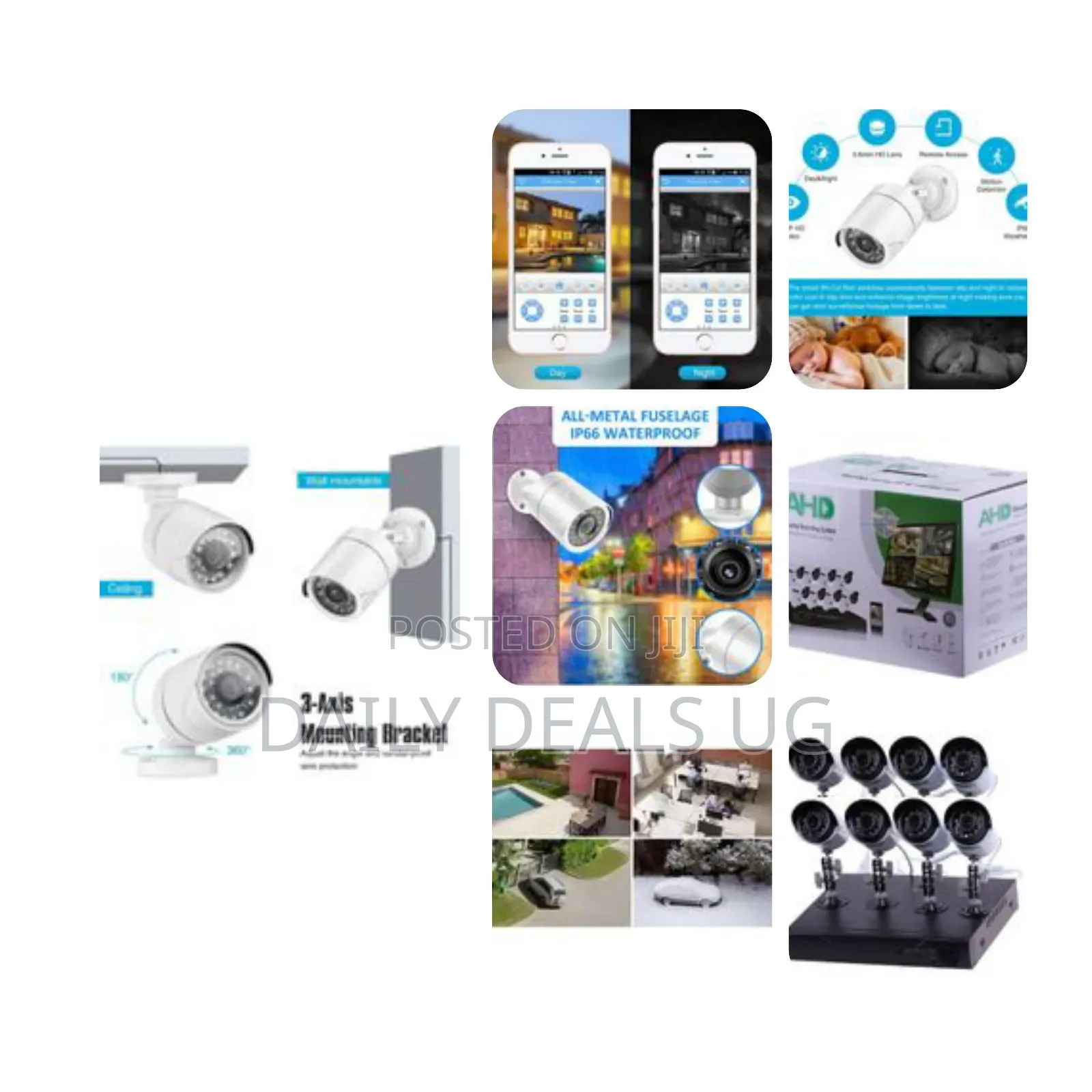 Ahd 8-Channel Home Recording CCTV Security System With Internet