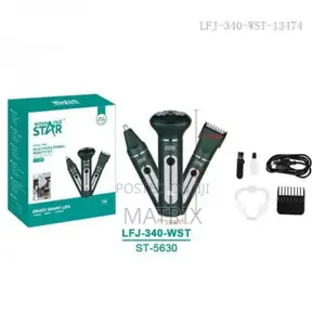 Winningstar 3 in 1 Rechargeable Hair Clipper Smoother Nose Trimmer