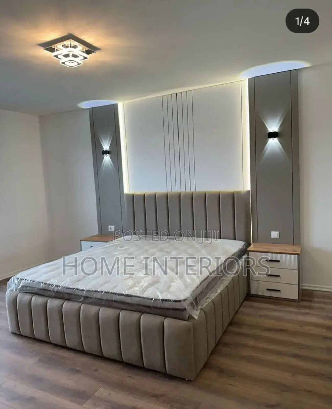 5 by 6 Bed With Drawers and Led Lights