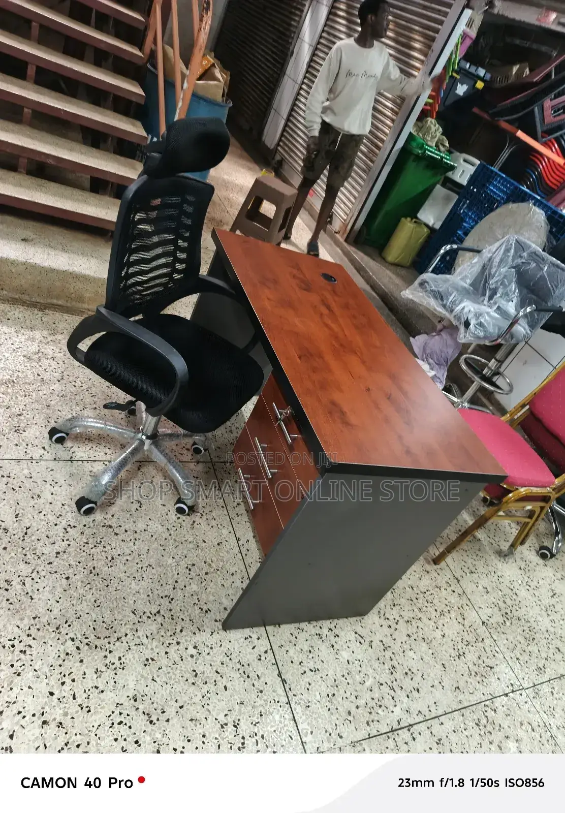 Ergonomic Office Chairs and Table