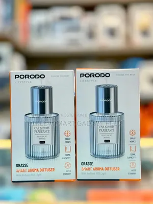 Porodo Grassee Smart Aroma Diffuser (Auto Standby) 120ml Car Perfume