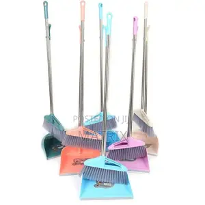 2 in 1 Broom and Dust Pan for Cleaning and Collecting Rubbish