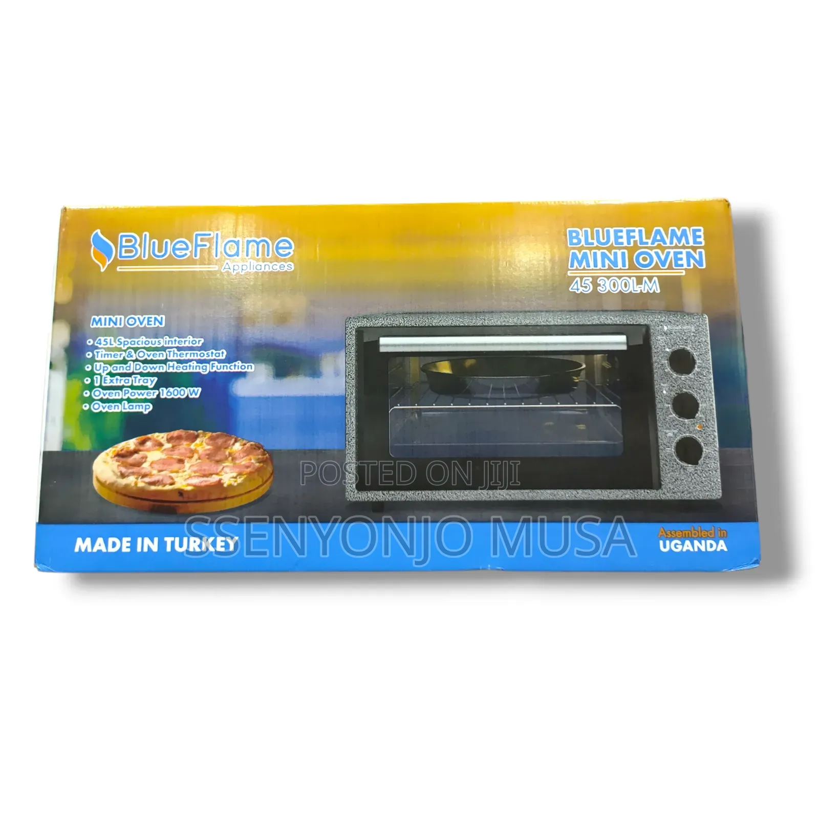 Blueflame Mini Oven - 45l, 1600w, Timer, Thermostat