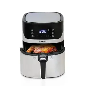 Saachi 8 Liters Airfryer With Digital Touch Screen Silver/Black