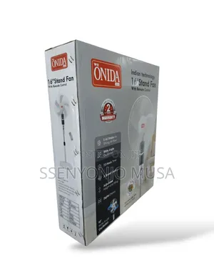 Onida Plus 16" Stand Fan With Remote Control -3 Speed, Timer