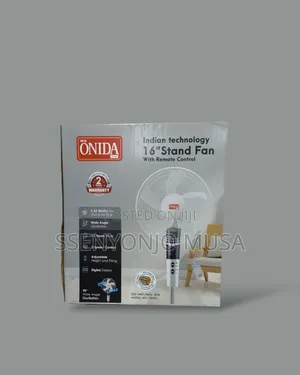 Onida Plus 16" Stand Fan With Remote Control -3 Speed, Timer