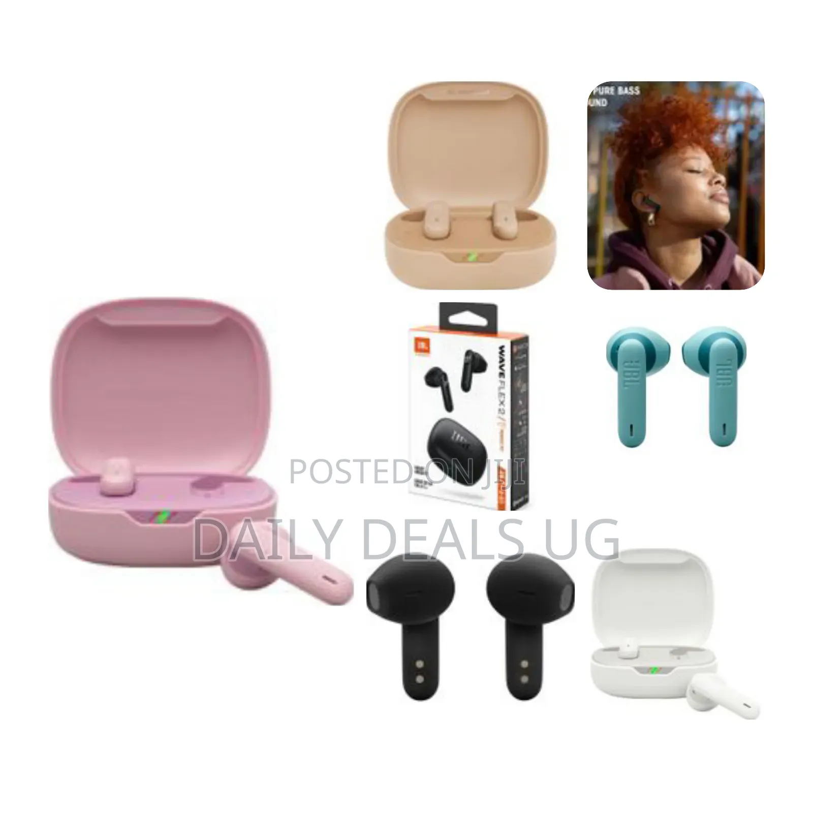 Wave Flex True Wireless Earbuds Deep Base Sound Comfortable Fit
