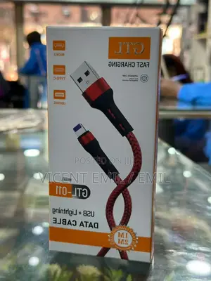 Usb To Lightning Data And  Fast Charging Cable