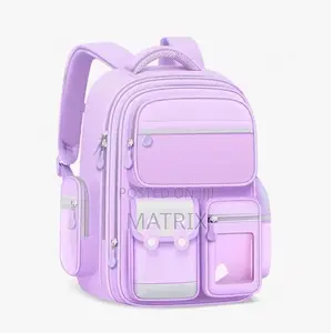 School Bag for Teenage Kids Boys and Girls-Purple/Pink
