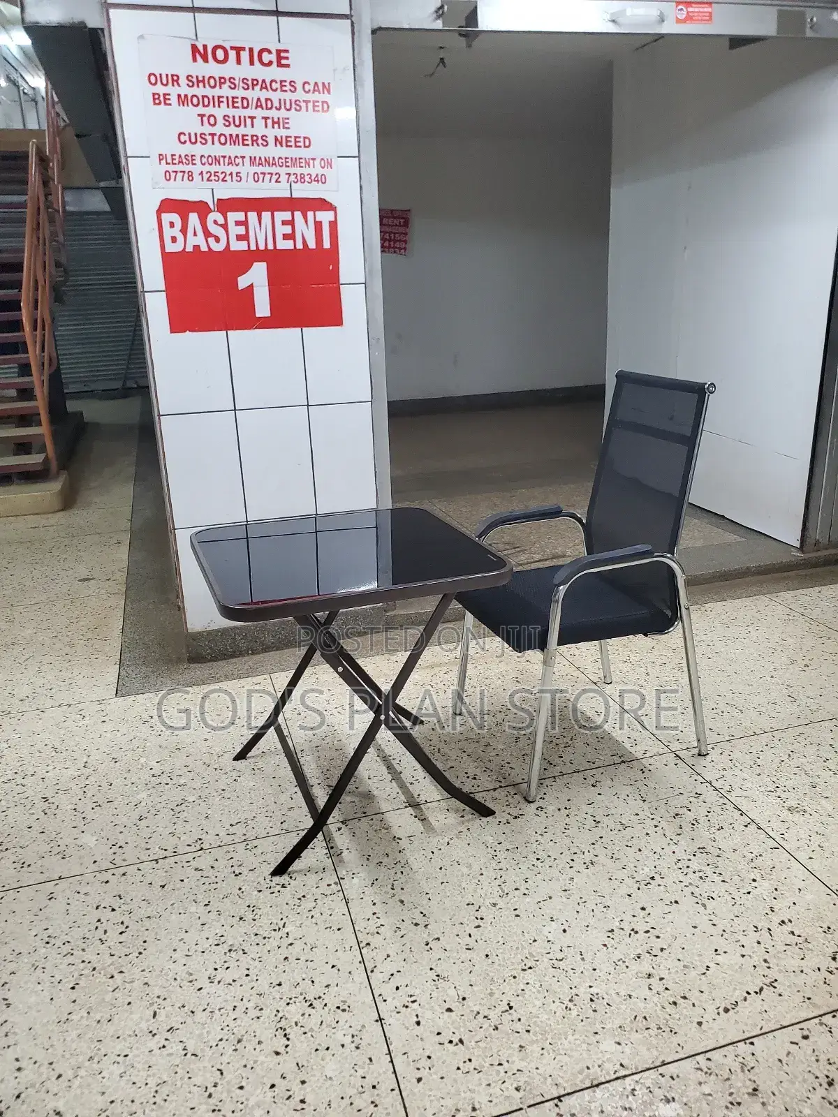 Executive Office Chair and Office Glass Table