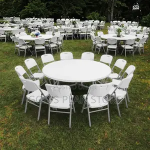 12people Plastic Foldable Table and Chairs Set