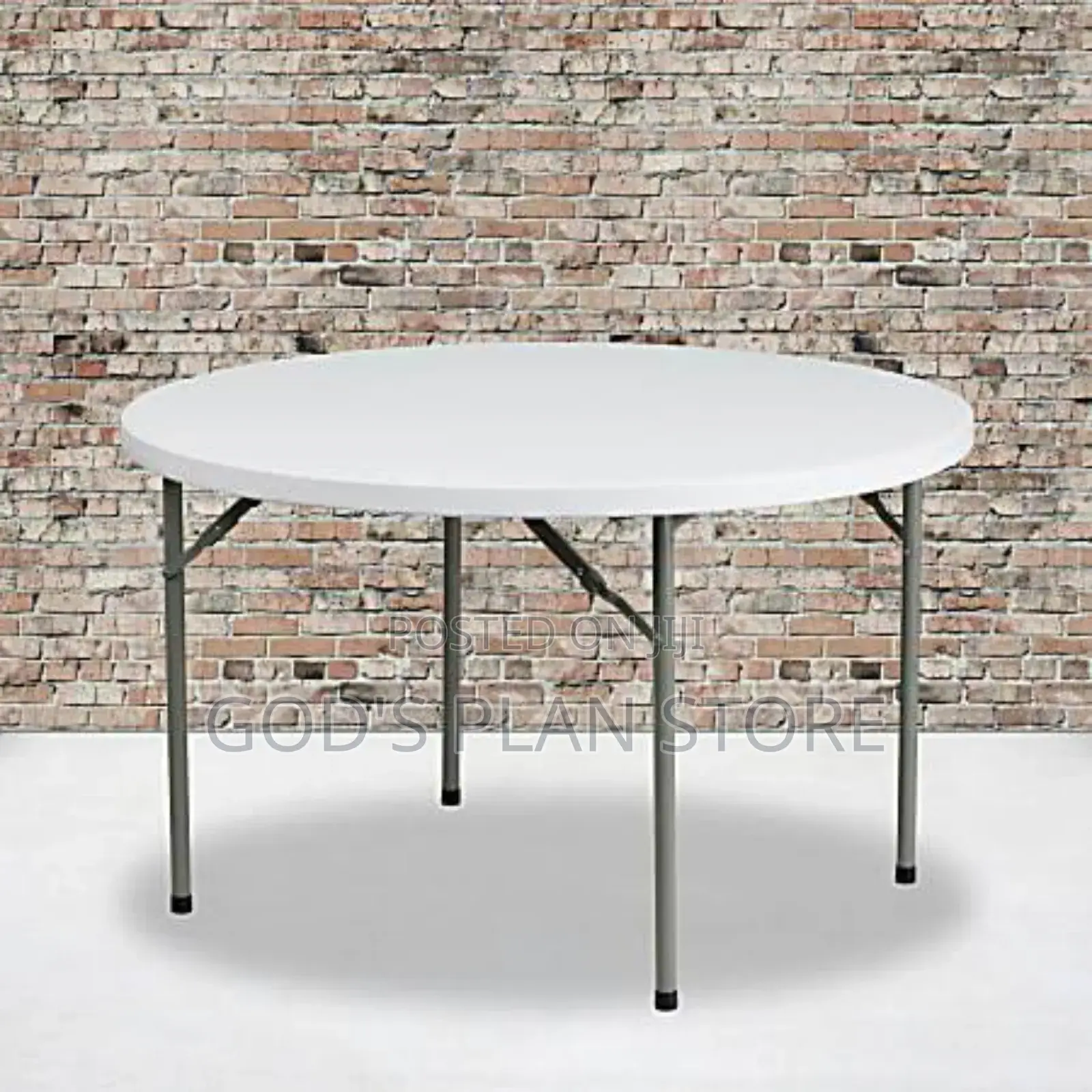 Outdoor Foldable Round Plastic Table
