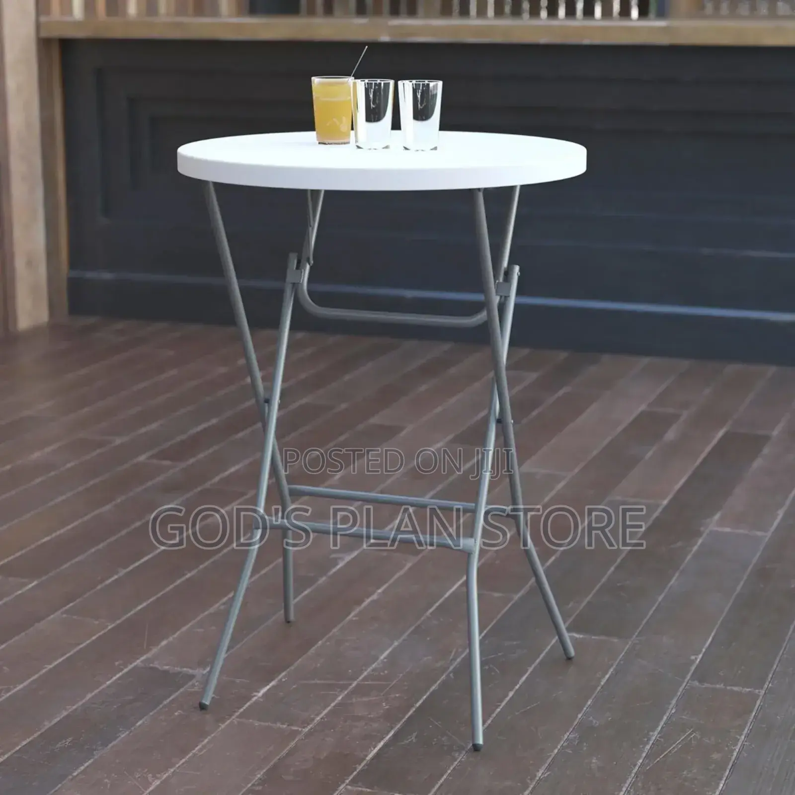 Cocktail High Round Foldable Plastic Table