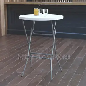 Cocktail High Round Foldable Plastic Table