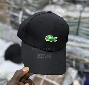 Black Lacoste Caps