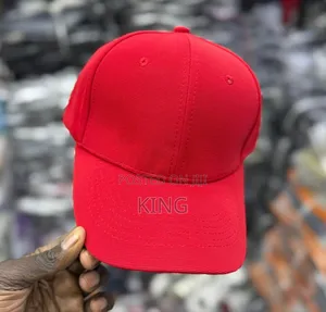 Red Plain Caps
