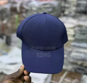 Dark Blue Plain Caps