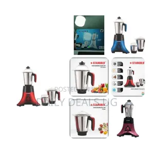 Zaiba Stainless Steel 3in1 Jet 3 Jars Mixer Grinder Blender