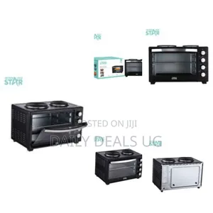 Winningstar 2in1 40l Baking Electric Oven Cooker With 2 Hot Plates