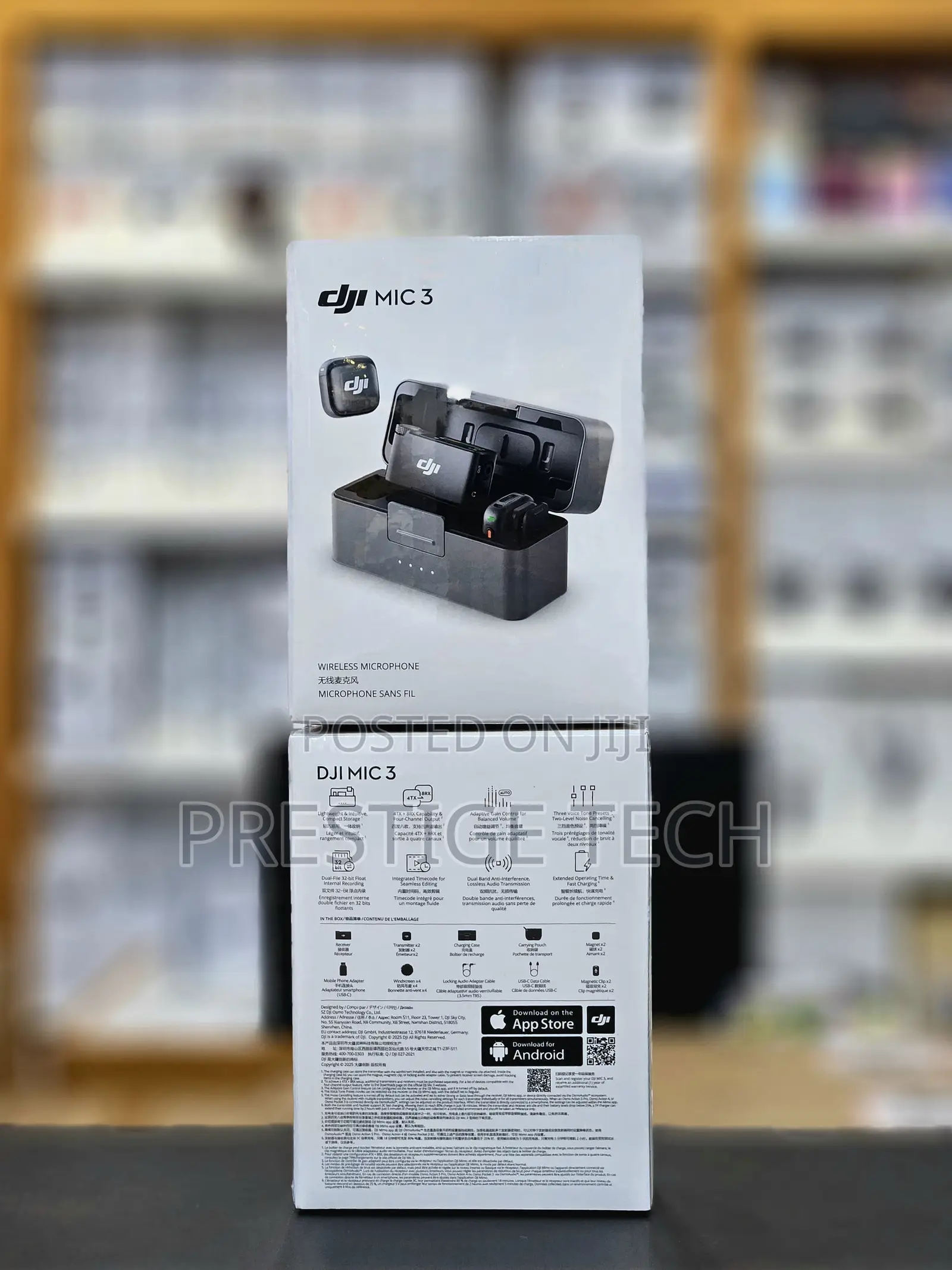 Dji Mic 3 (2tx + 1rx) Wireless Microphone For Phone & Camera