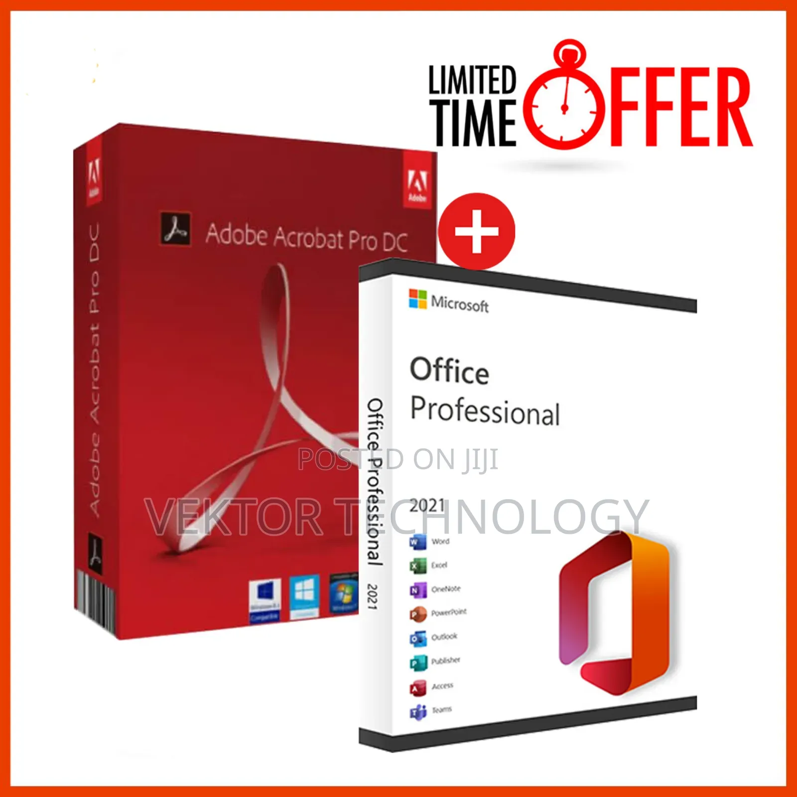 Adobe Acrobat Pro 2021 + Office 2021 Bundle