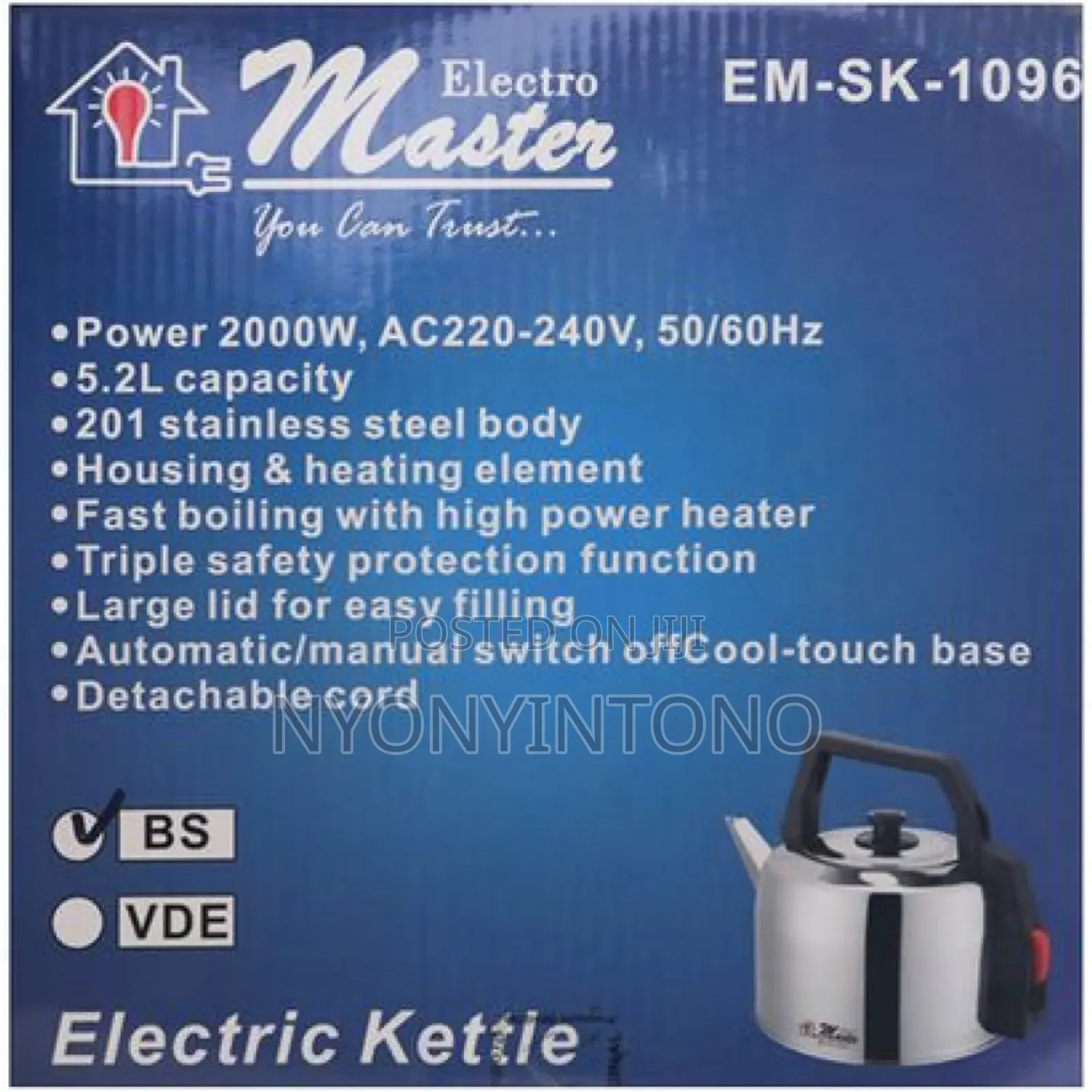 Electromaster 5.2l Water Kettle
