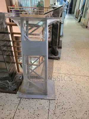 Four Metallic Poll Podium