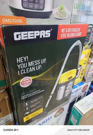 Geepas Vacuum Cleaner 25l. Vacuum Cleaner