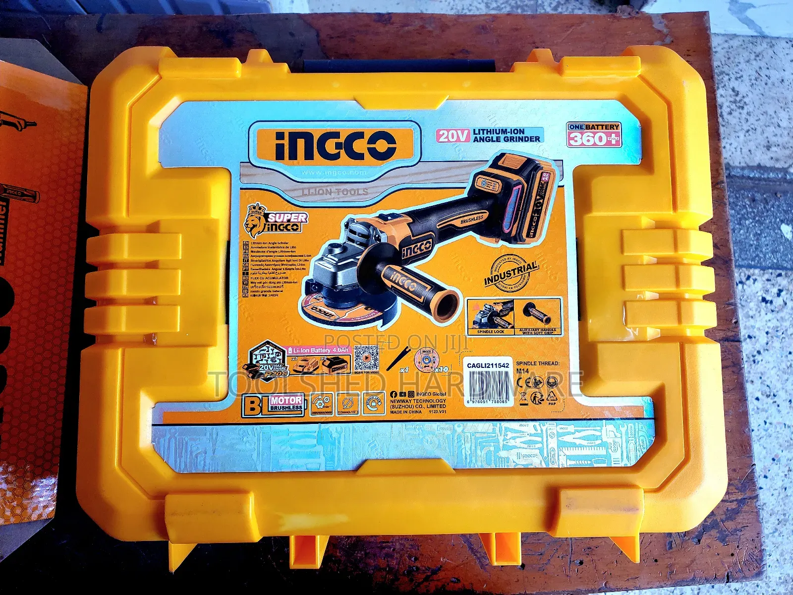 Ingco Cordless Angle Grinder 20v