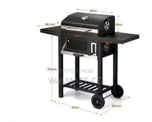 Charcoal BBQ Grill Oven Smoker