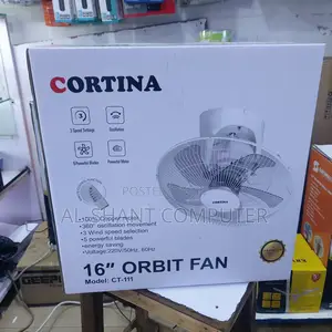 Cortina Ceiling Fan With Remote Control, 16 Inch Orbit Ceiling Fan