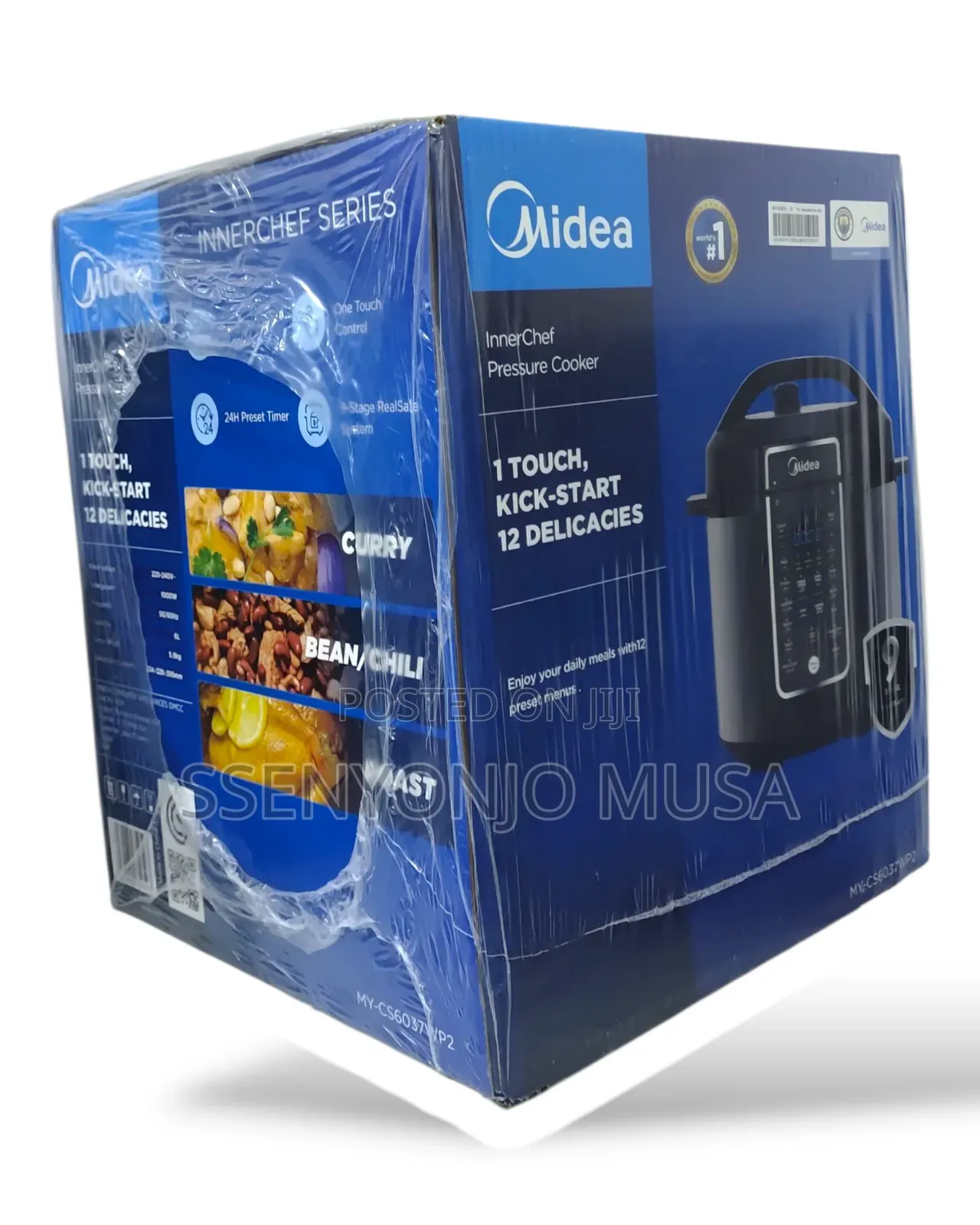 Midea Pressure Cooker-1 Touch Control, 24h Preset Timer, 6l