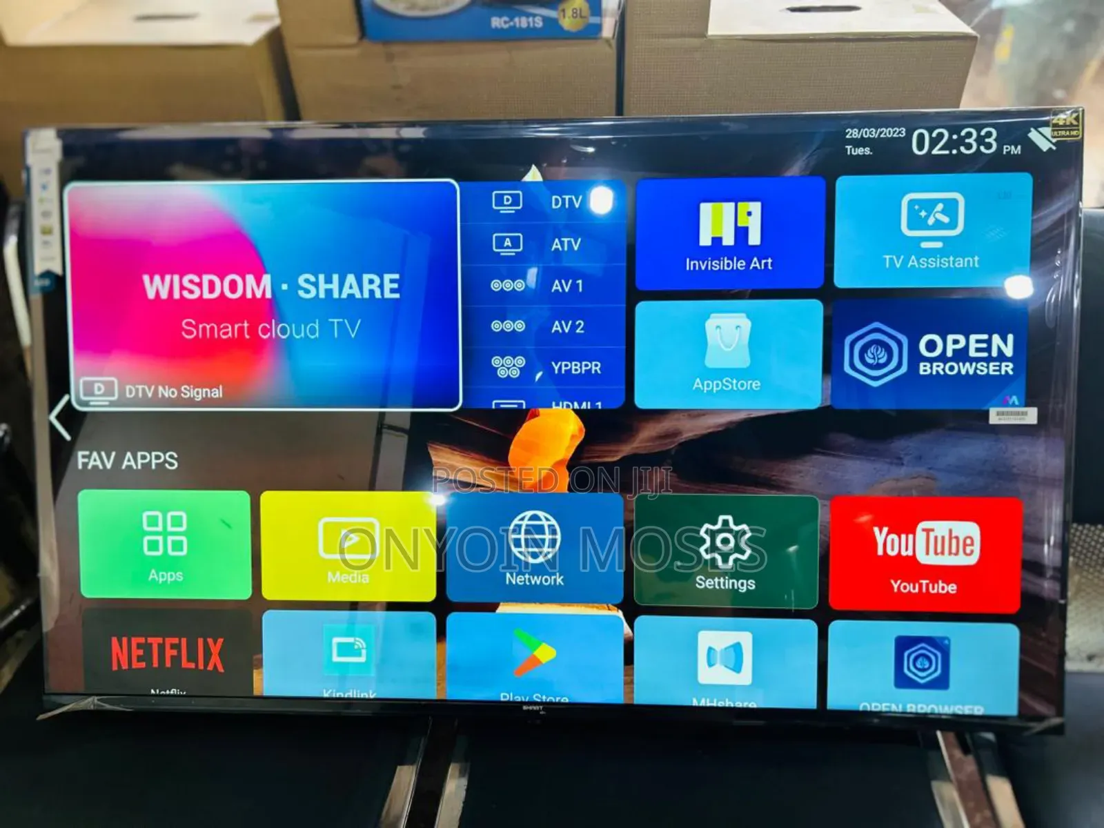 New 43 Inches Golden Tech Android Smart Tv