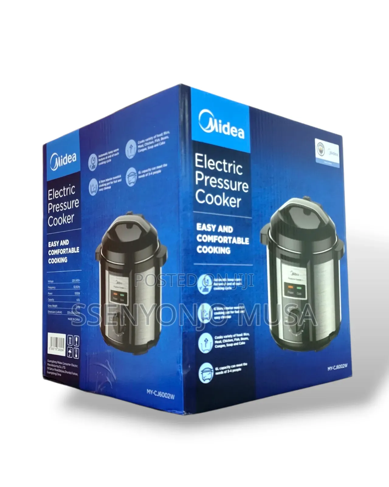Midea 6l Electric Pressure Cooker - Automatic Keep Warm