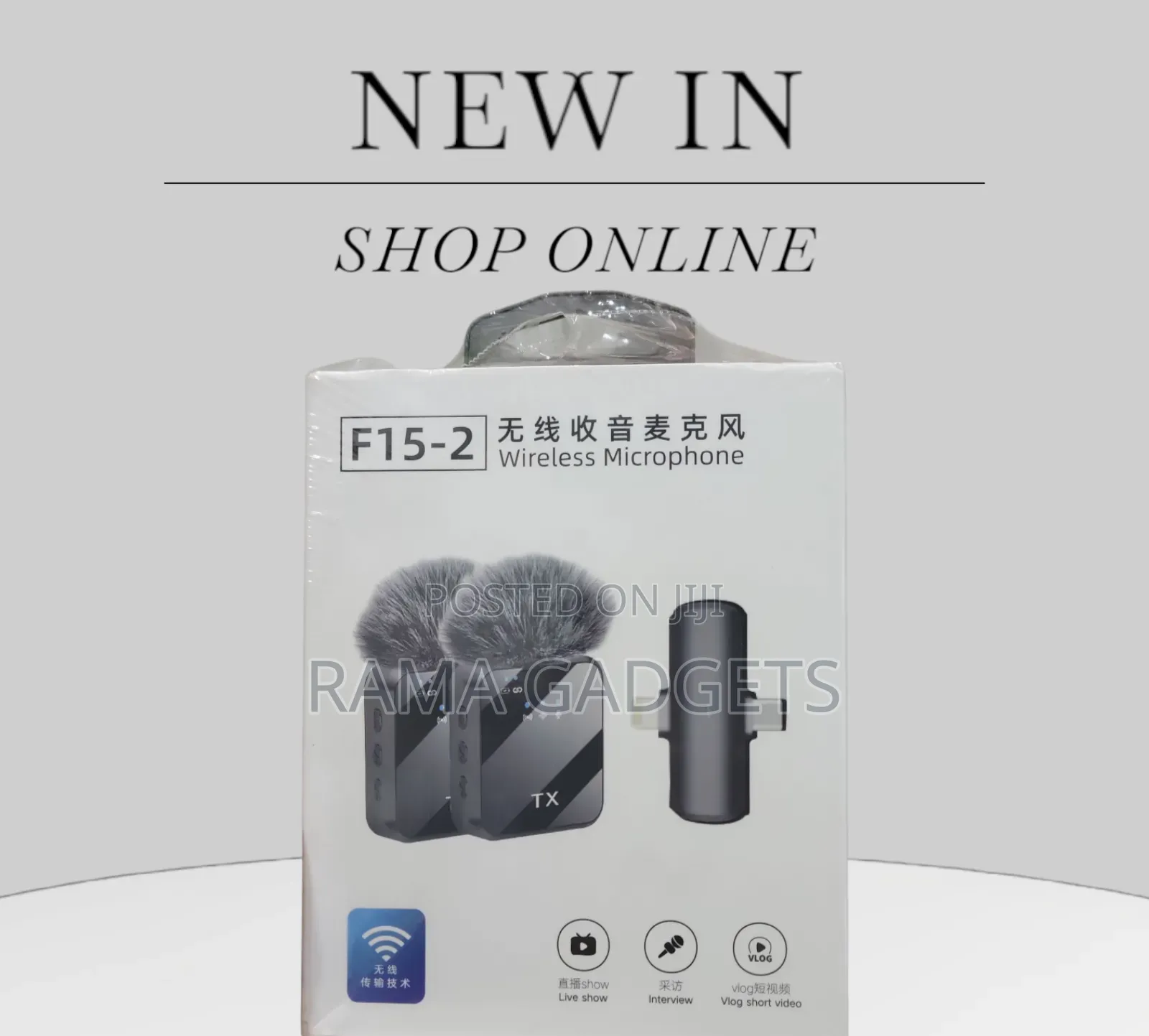 F15-2 Wireless Microphone, a Lavalier-Style Microphone