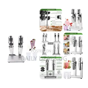 Twin Head Milkshake Mixer 300wstainless Steel Machine Commercial Drink