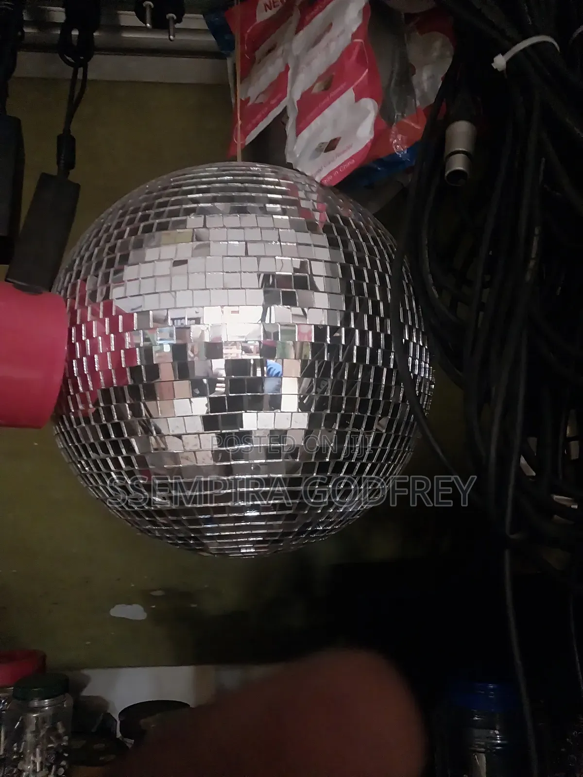 Mirror Disco Ball With Party Decorations