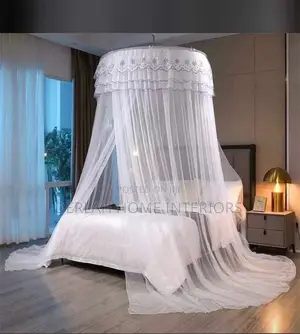 White Round Mosquito Net