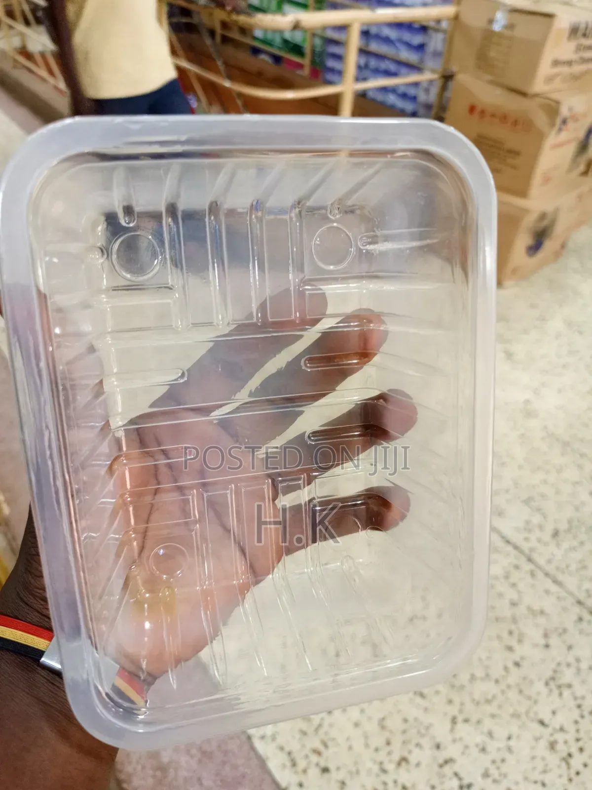 25pcs Clear, Rectangular Plastic Container With Covers