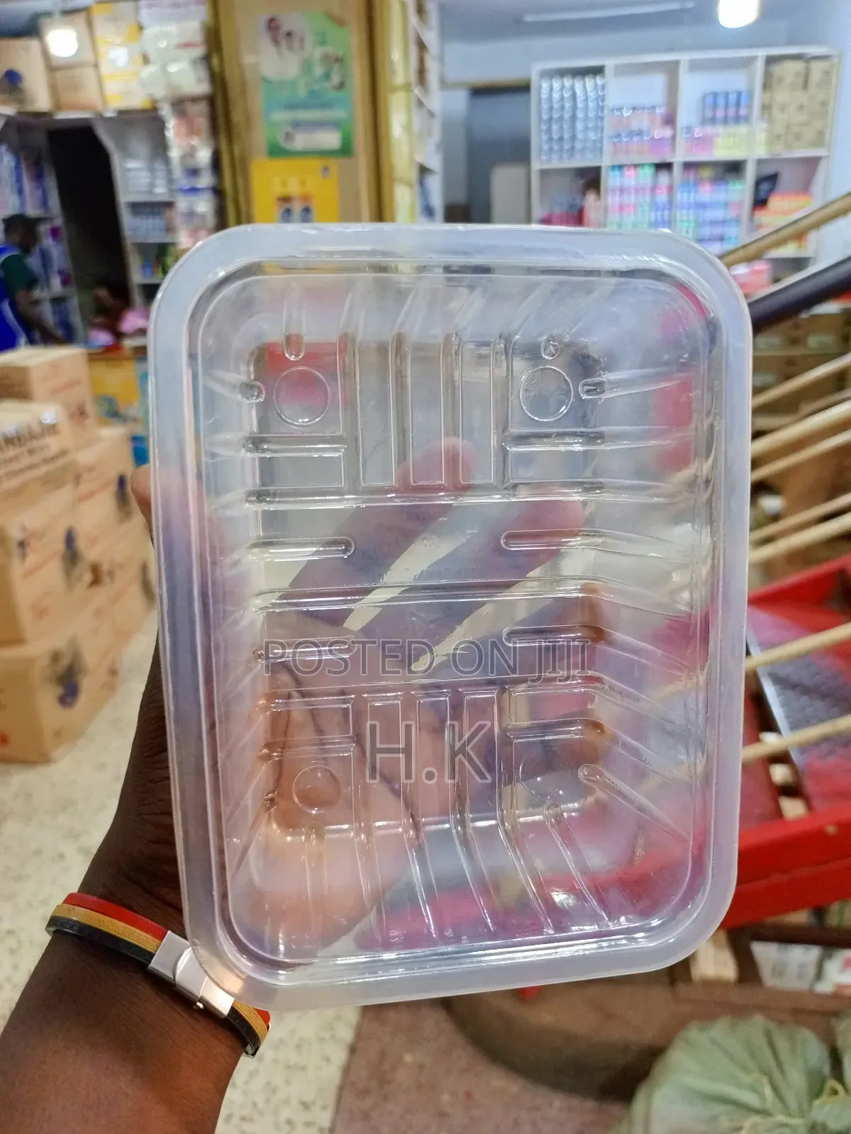 25pcs Clear, Rectangular Plastic Container With Covers