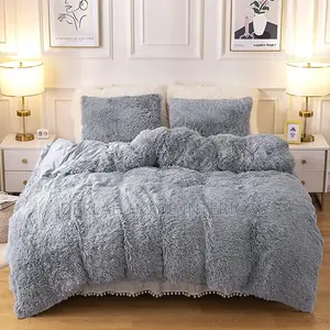 Grey Soft Velvet Duvet ( Standard